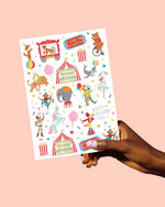 Circus Kids Temporary Tattoos
