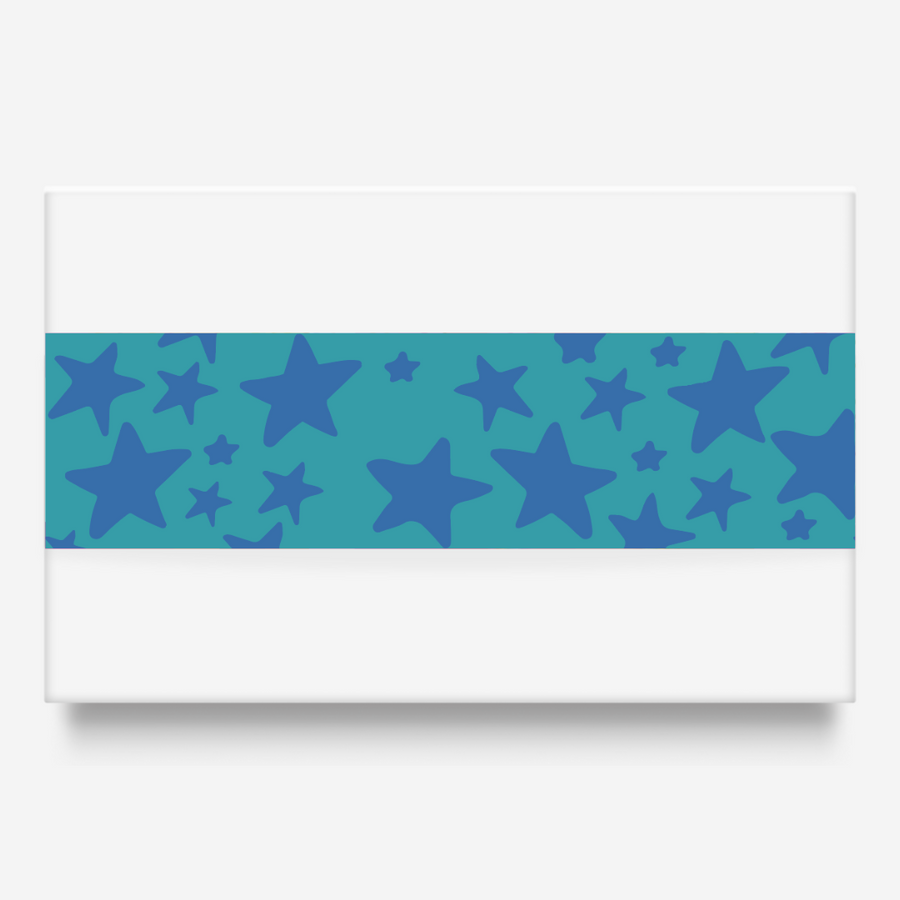 Blue Stars  | Tape To Seal Gift Box