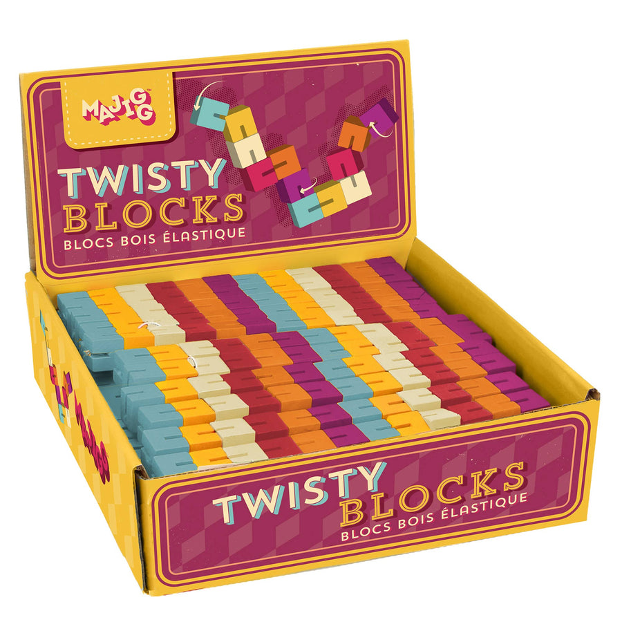 Majigg Wooden Twisty Blocks Sensory Toy