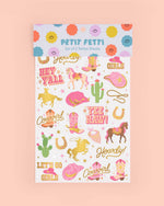Cowgirl Foil Kids Temporary Tattoos