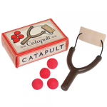 Catapult toy with 4 foam balls