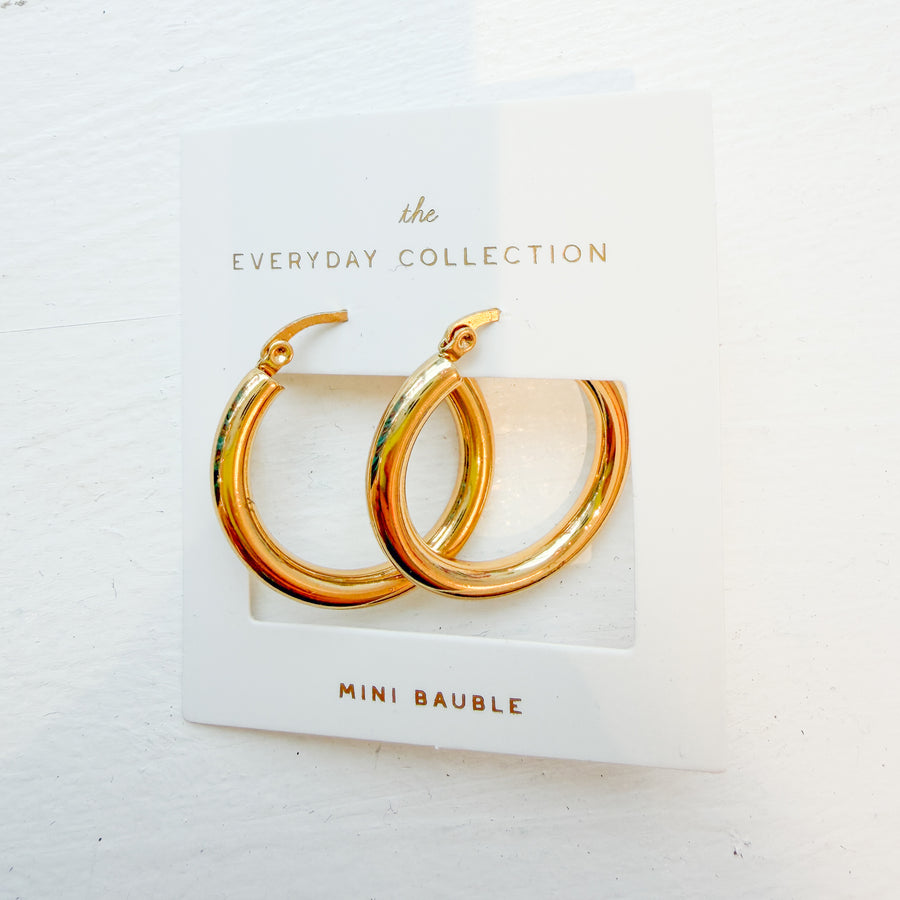 Itty bitty gold hoop Earrings
