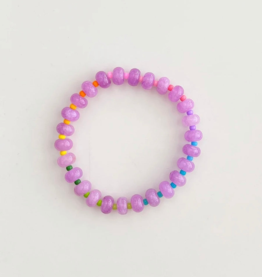 Stone Beads Bracelet, Grape