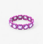 Chunky Enamel Bracelet, Grape Soda