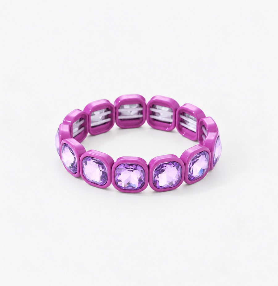 Chunky Enamel Bracelet, Grape Soda