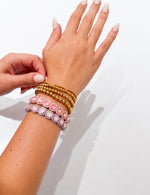 18K Gold Plated Steel Bracelet Stack