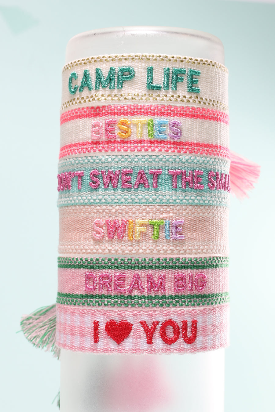I Love You  |Embroidered Bracelet