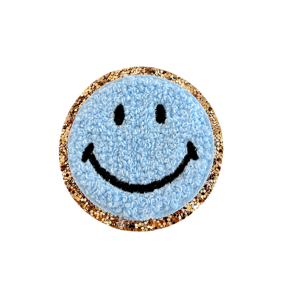 Smiley Patch, Blue