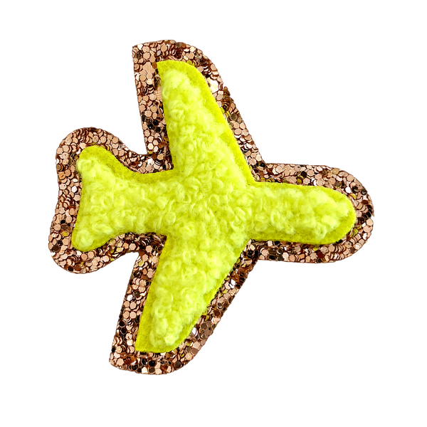 Airplane Patch, Bright Yellow