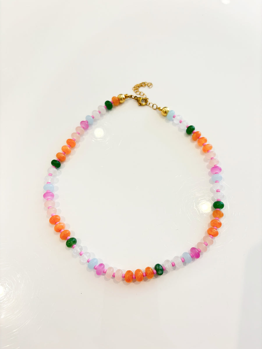 Electric Lemonade, Bead Necklace