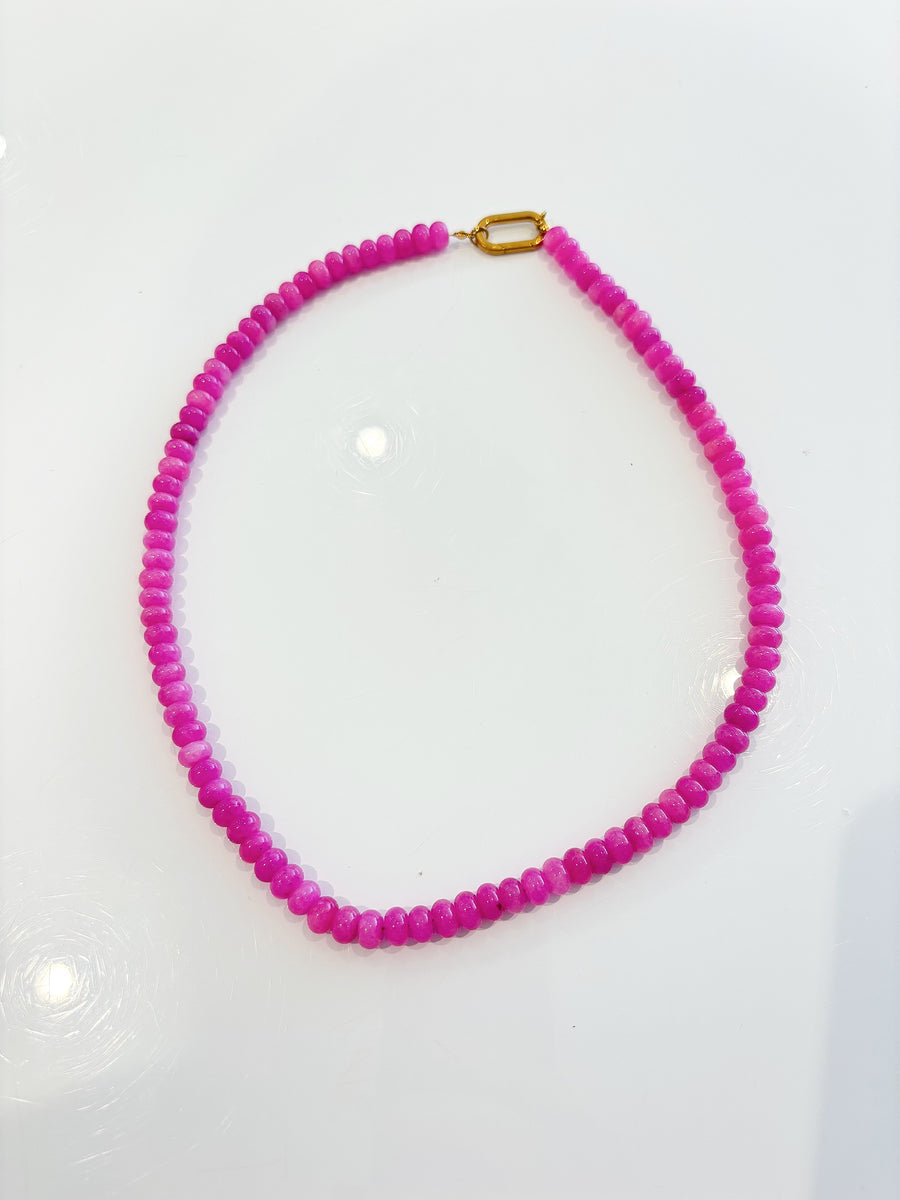 Electric Lemonade, Bead Necklace