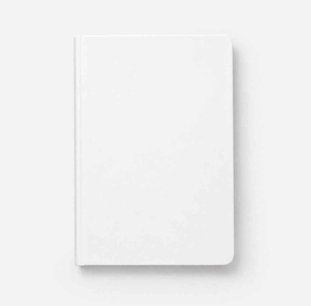 Custom Notebook - blank white hardcover