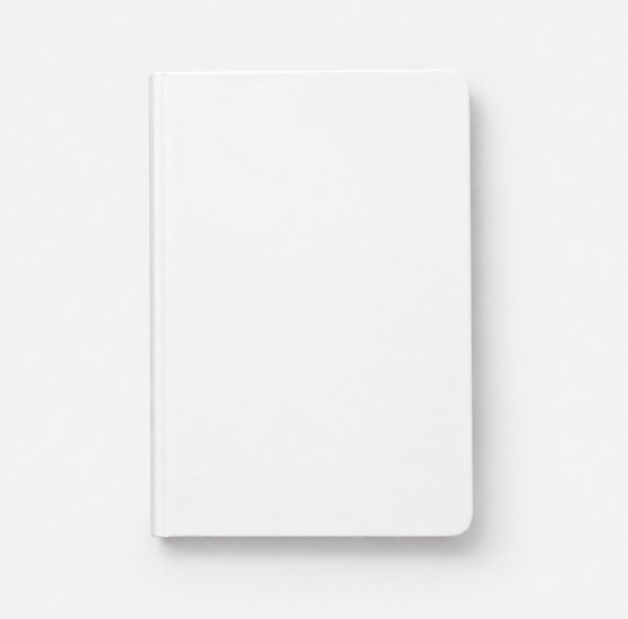 Custom Notebook - blank white hardcover