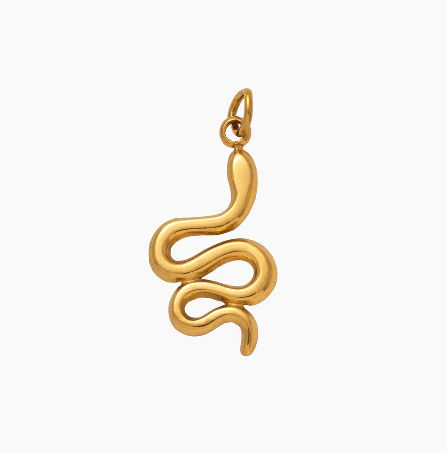Snake, 18k Gold Plated Charm
