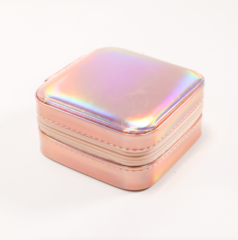 Rose Blush Velvet Jewelry Box