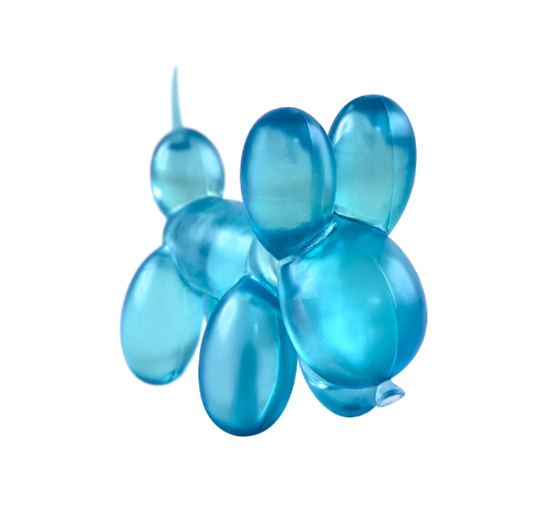 Gummy Balloon Dog, Assorted Colours