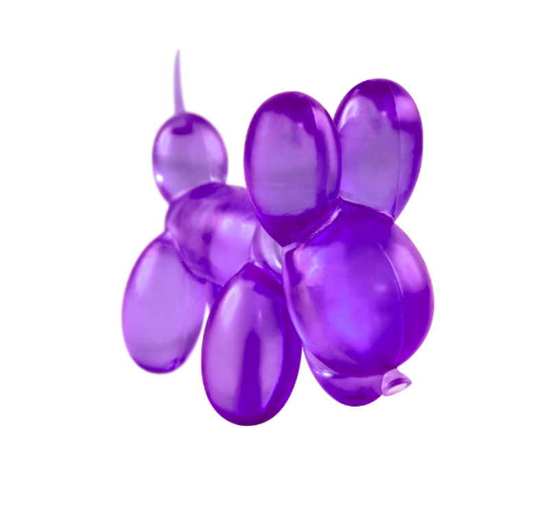 Gummy Balloon Dog, Assorted Colours