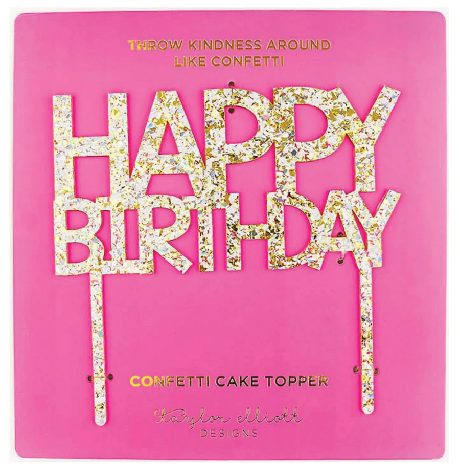 Happy Birthday, Supersize Acrylic Cake Topper