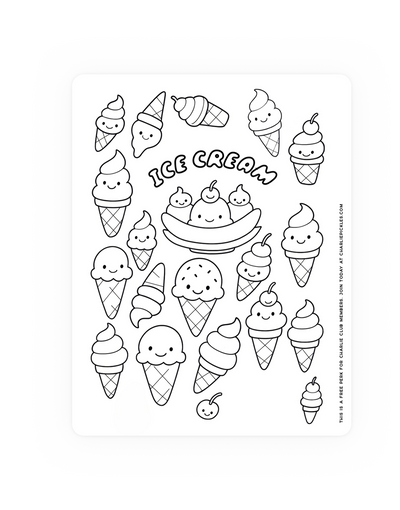 Ice Cream Free Printable