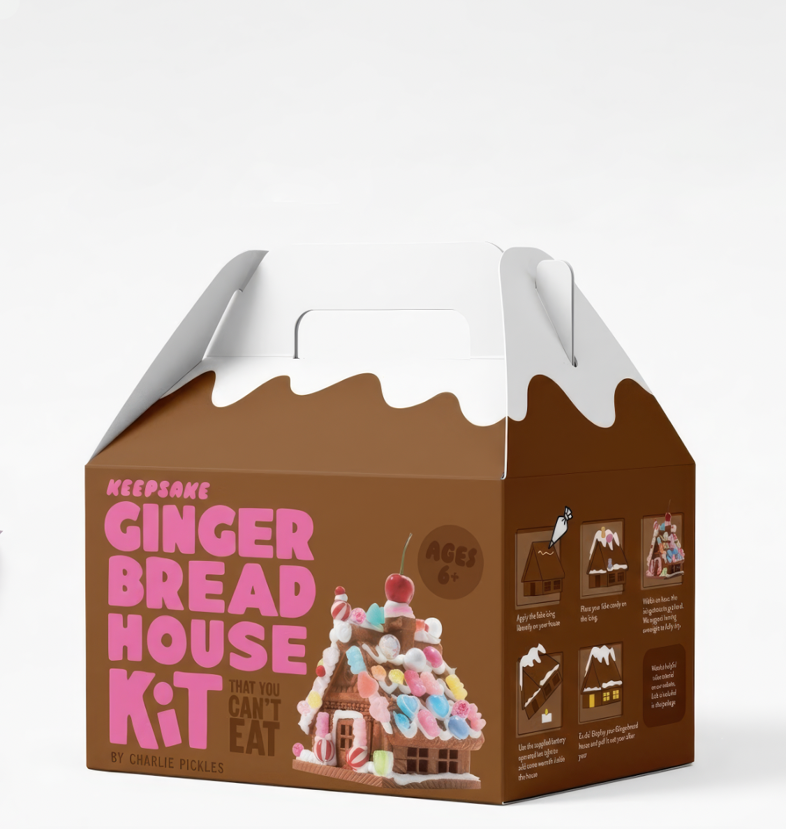 Decorate a (fake) Gingerbread House
