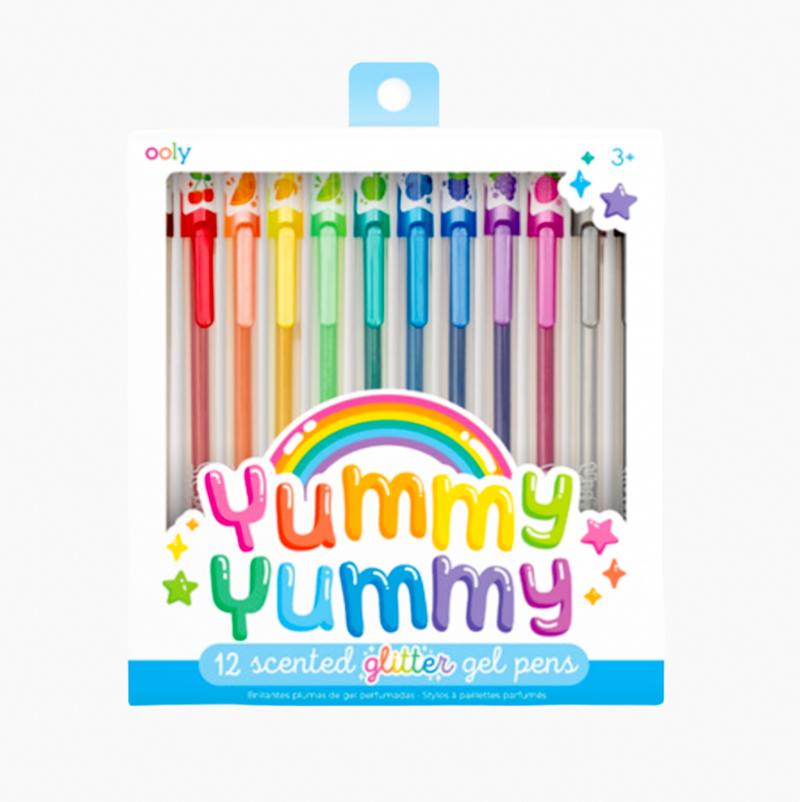 Yummy Yummy Gel Glitter Pens, Set of 12