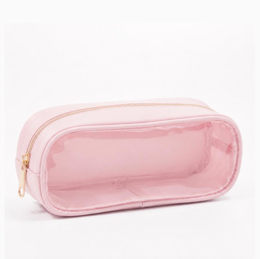 Nylon Pencil Case, Light Pink