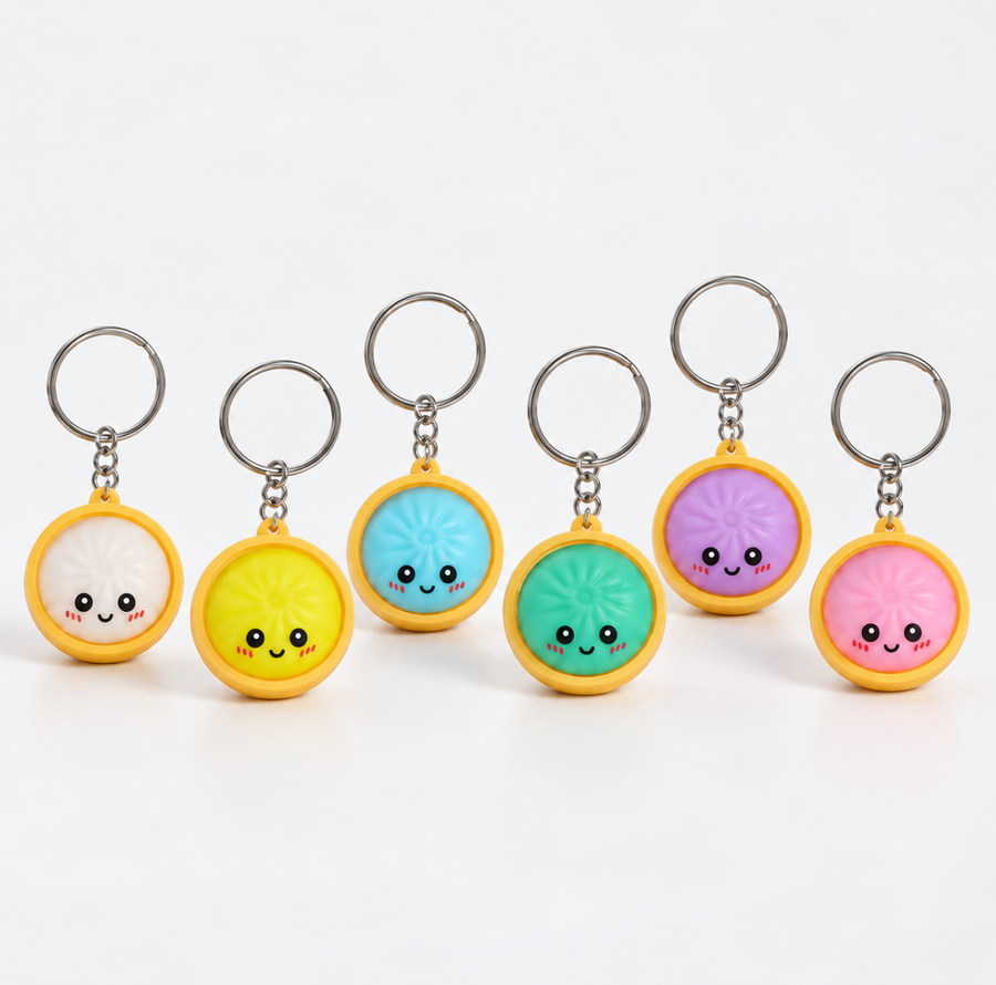 1 x Dumpling Keychain, Ships assorted