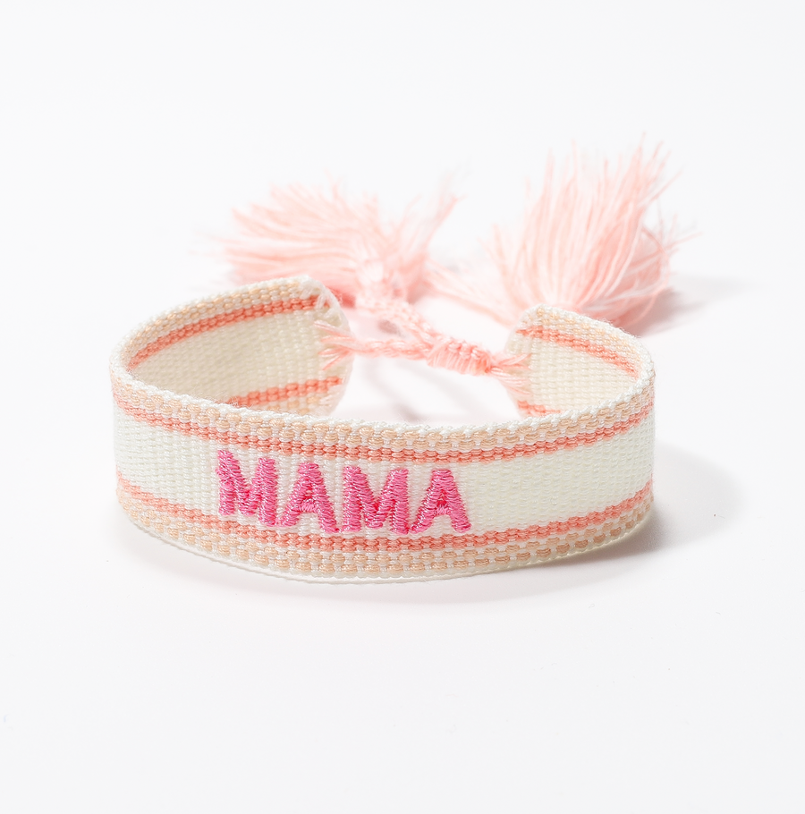 Mama | Embroidered Bracelet
