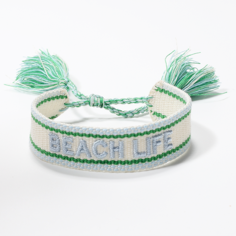 Beach Life | Embroidered Bracelet
