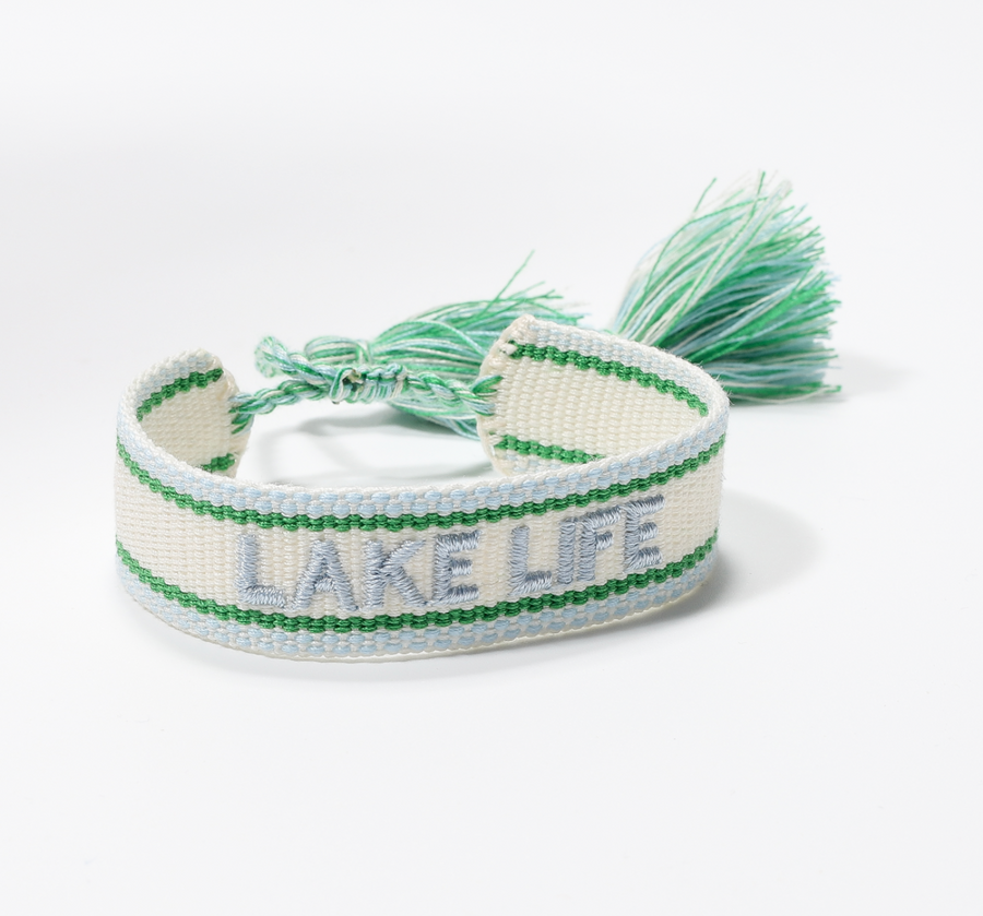 Lake Life (Light) | Embroidered Bracelet