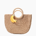 Resort Collection- handmade straw carryall - Large