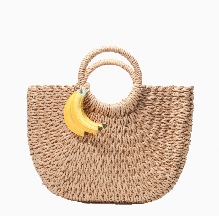Resort Collection- handmade straw carryall - Large
