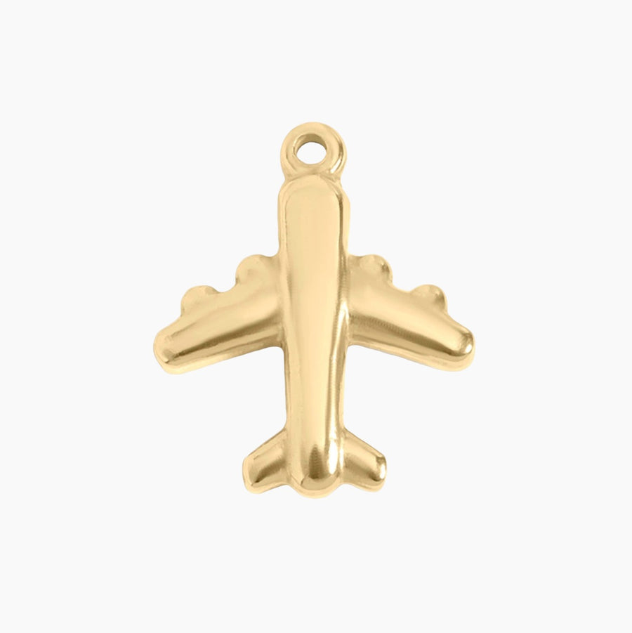 Charm | Airplane Charm 18k Gold Plated