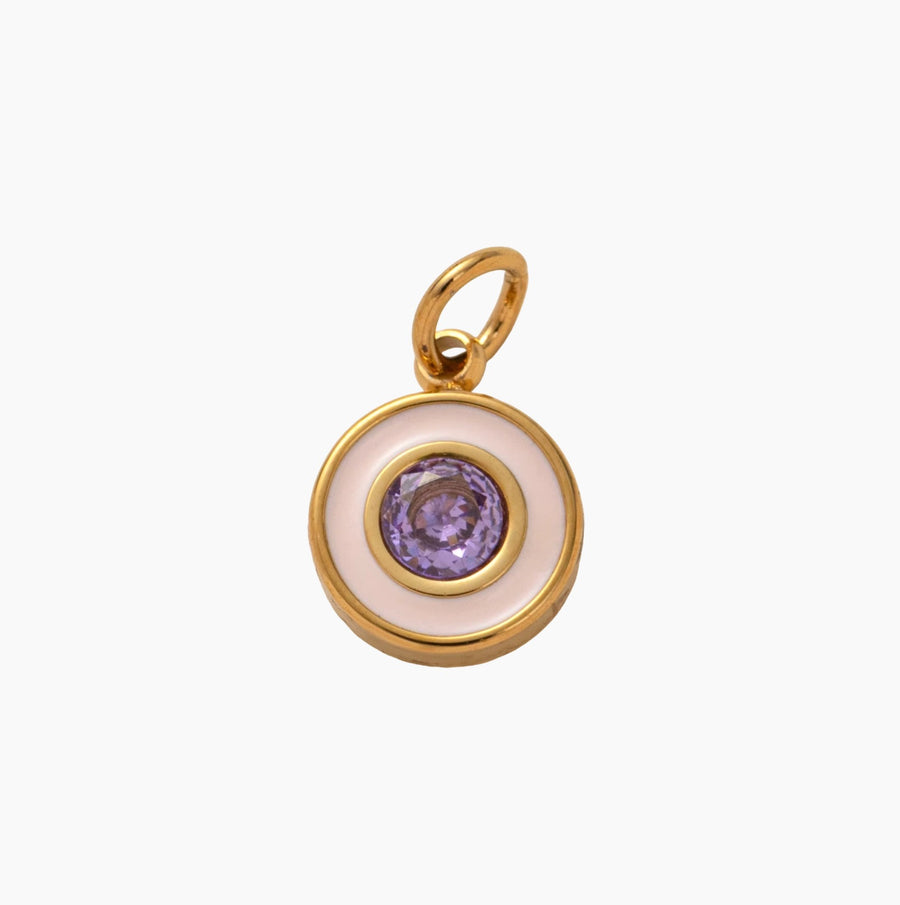 Gem Circle Purple | 18k Gold Plated