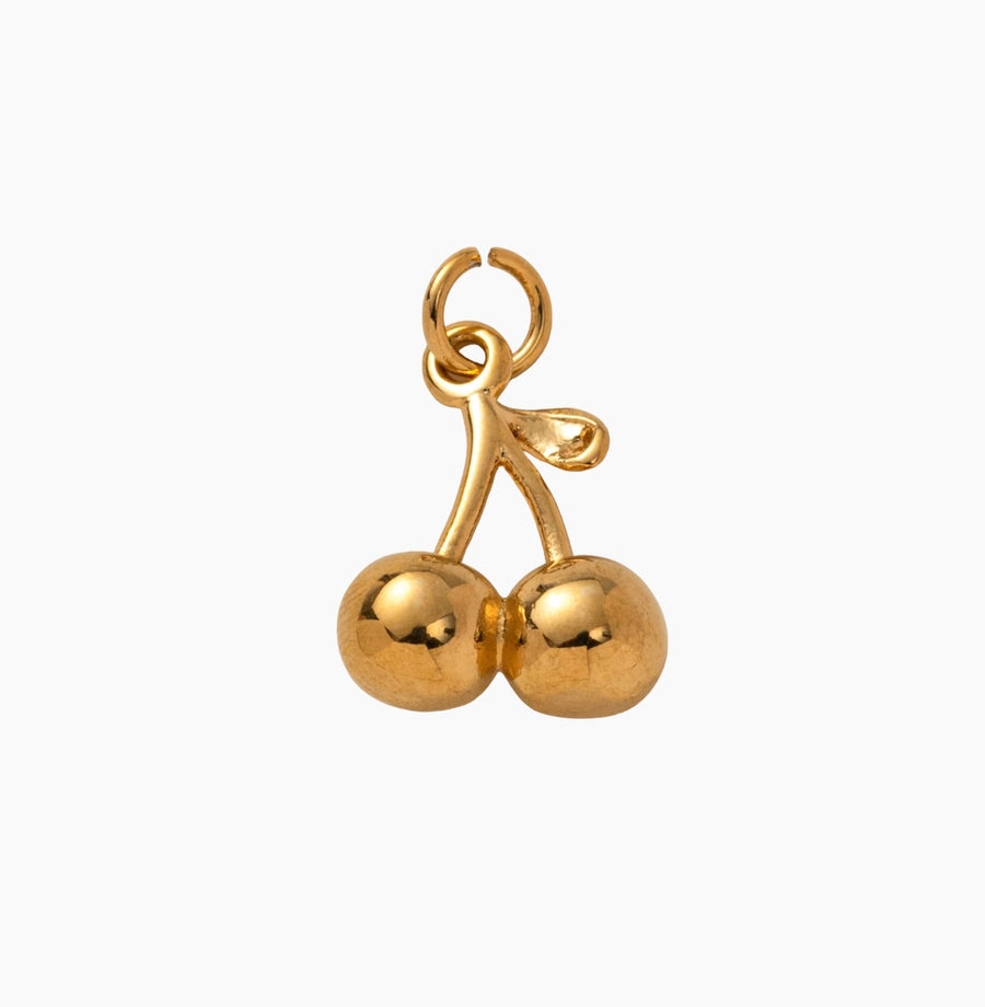 Cherries Charm, Small | 18k Gold Plated
