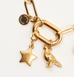 Paperclip Link Necklace, 18k Gold Plated