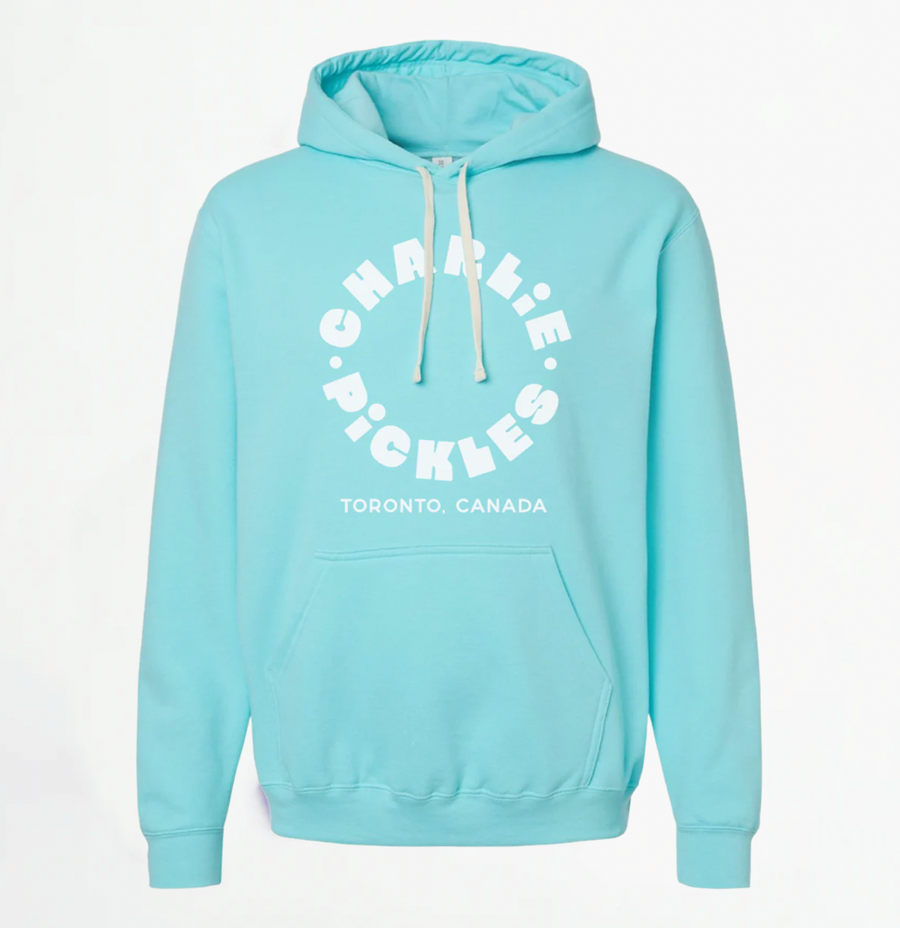 Adult Retro Drop Pullover Hoodie - Ocean Breeze Blue