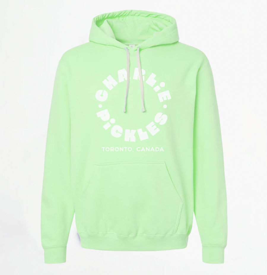 Adult Retro Drop Pullover Hoodie - Electric Melon