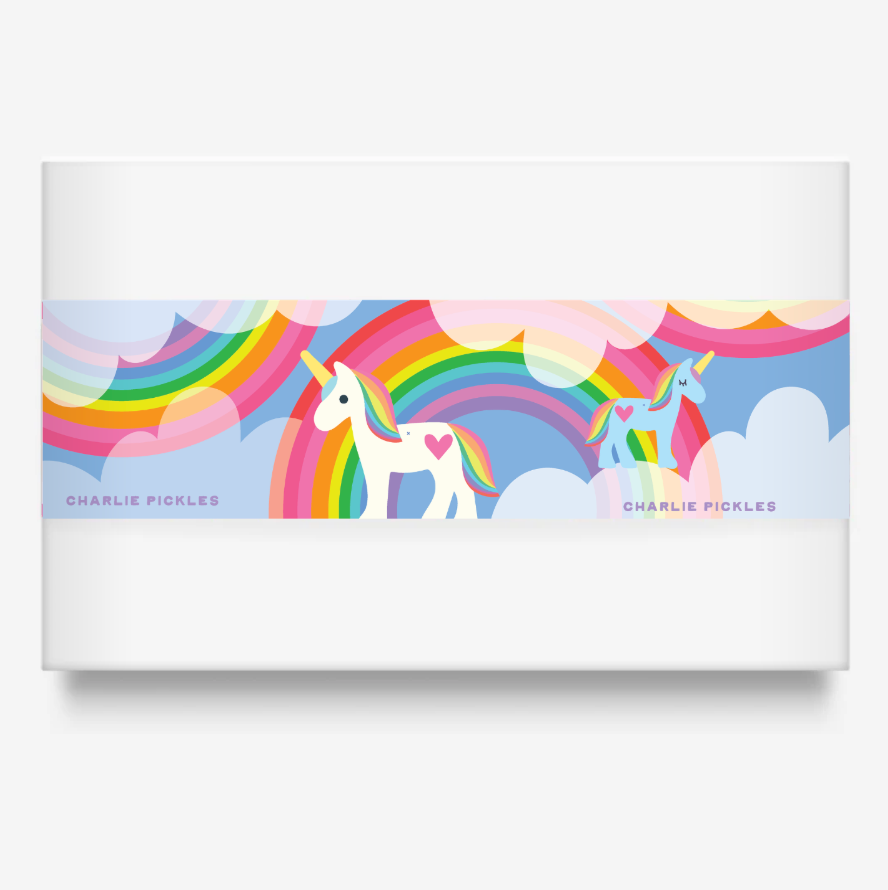 Rainbow and Unicorns | Tape To Seal Gift Box