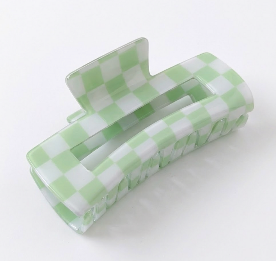 Checkered Hair Claw
