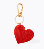 Marbled Heart Keychain
