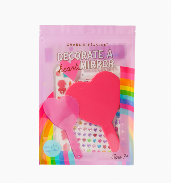 Decorate Your Own Heart Mirror Kit