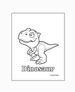 Dinosaur Free Colouring Page