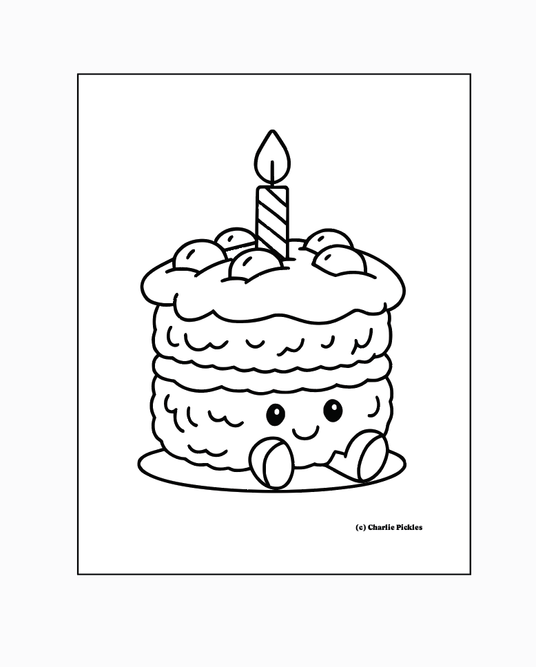 Cake, Free Printable