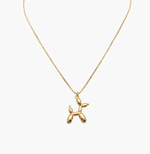 Balloon Dog 18K Gold Plated Necklace
