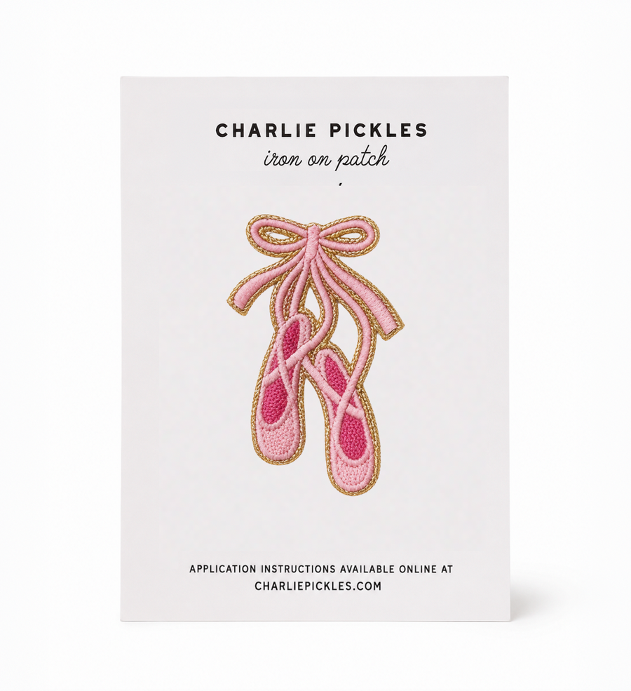 Ballet Shoes, Iron on Patch