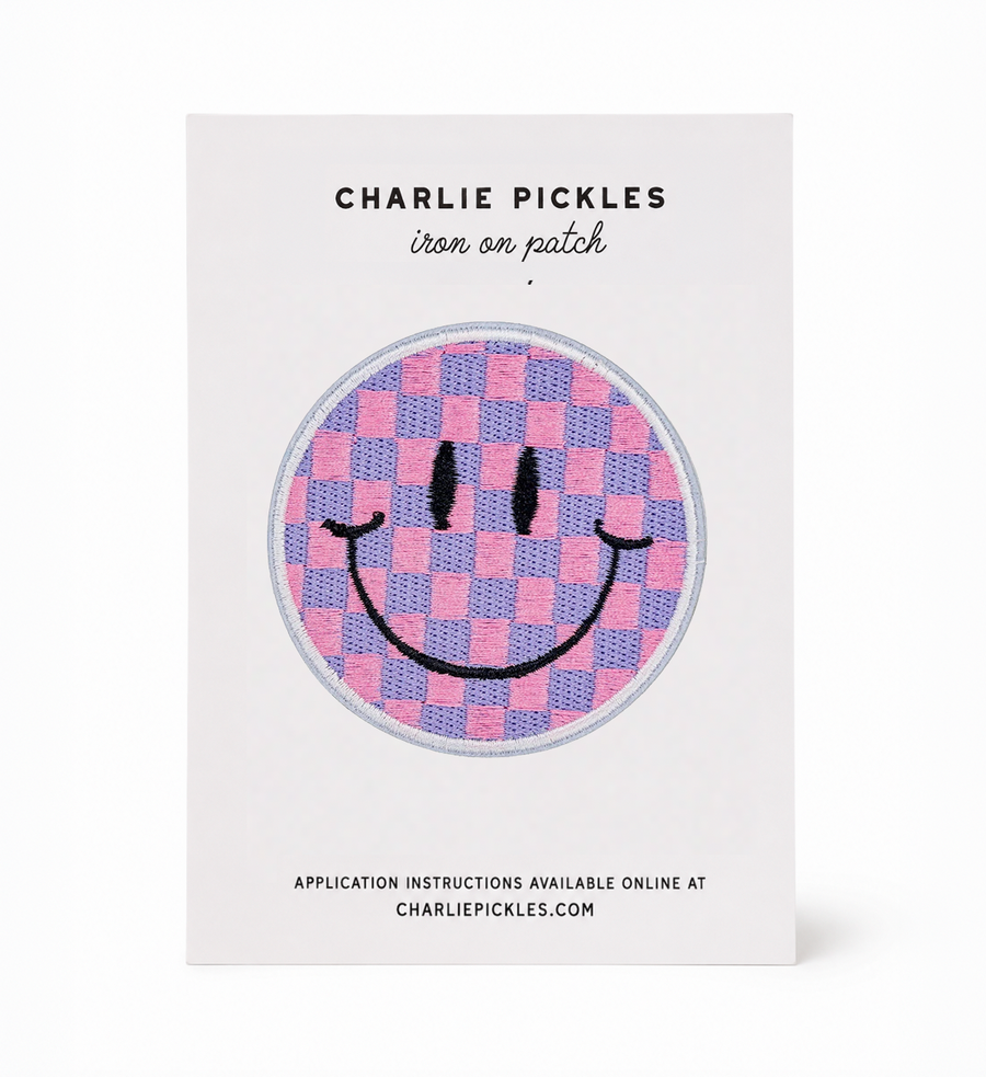 happy face, Iron on Patch