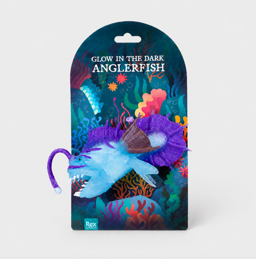 Glow in the dark squishy toy - angler fish