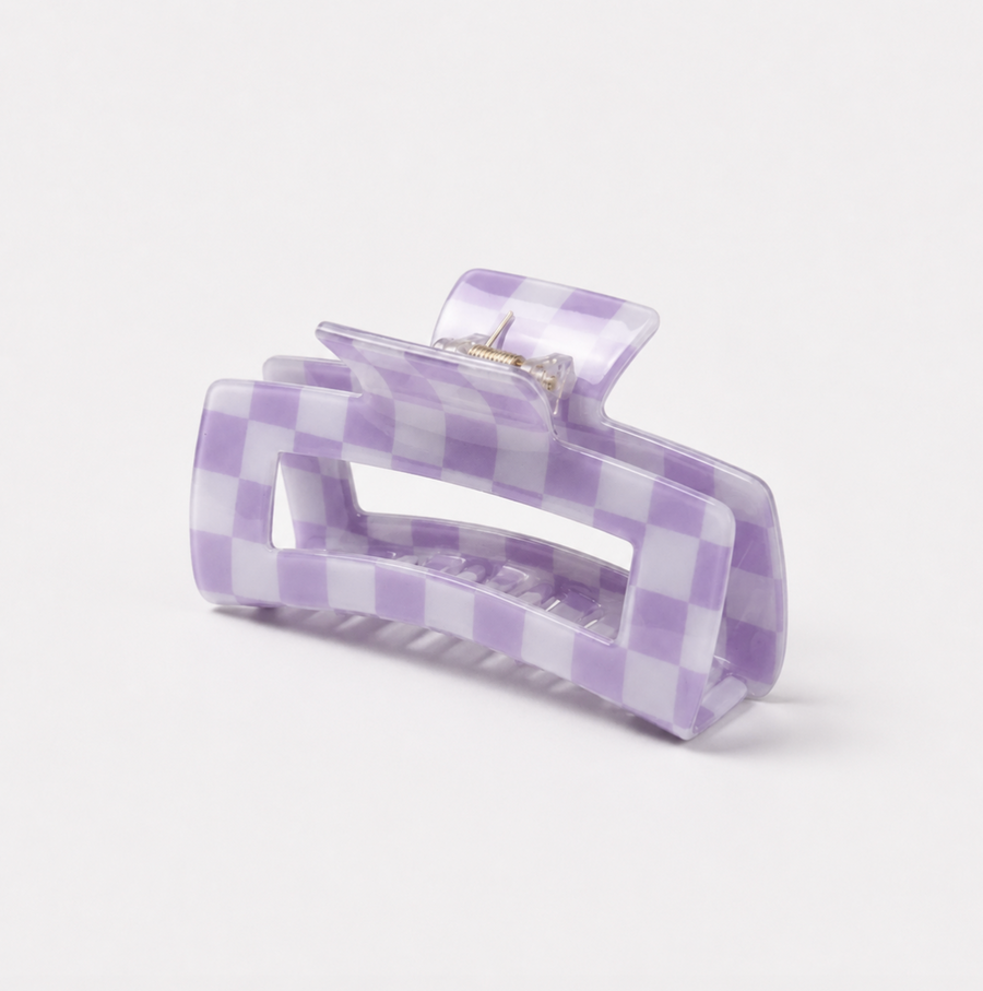 Checkered Hair Claw