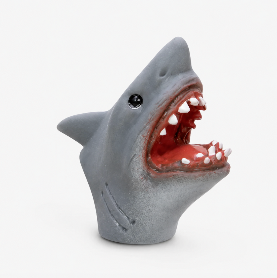 Shark baby finger puppet